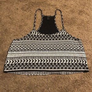 patterned crop top